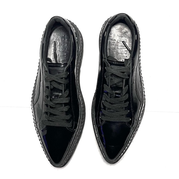 Stylish Women's Black Platform Sneakers - Picture 8 of 13